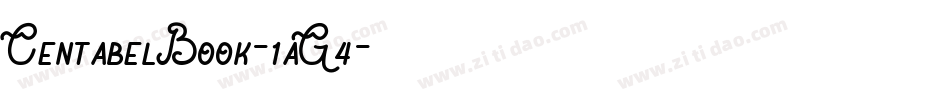 CentabelBook-1aG4字体转换