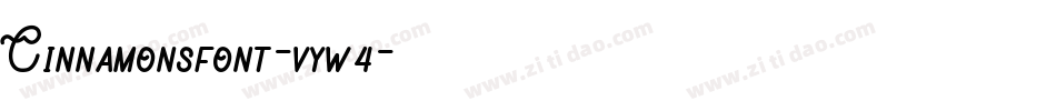 Cinnamonsfont-vyw4字体转换