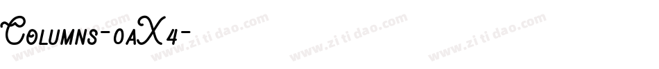 Columns-0aX4字体转换