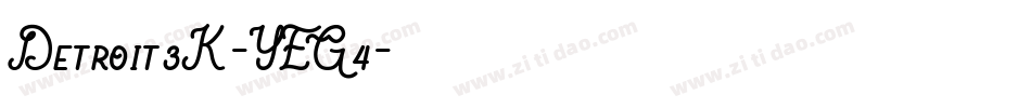 Detroit3K-YEG4字体转换