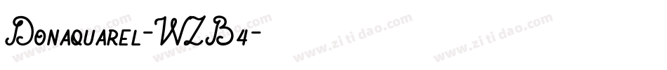 Donaquarel-WZB4字体转换