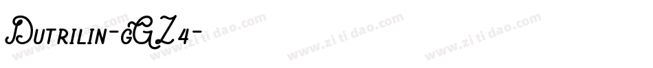 Dutrilin-gGZ4字体转换