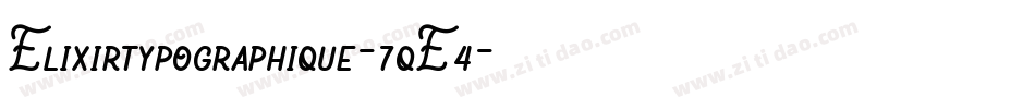 Elixirtypographique-7qE4字体转换