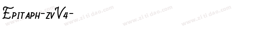 Epitaph-zvV4字体转换