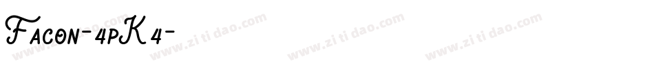 Facon-4pK4字体转换