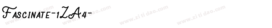 Fascinate-1ZA4字体转换