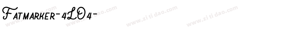 Fatmarker-4LO4字体转换