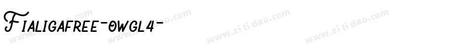 Fialigafree-owgl4字体转换
