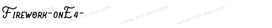 Firework-0nE4字体转换