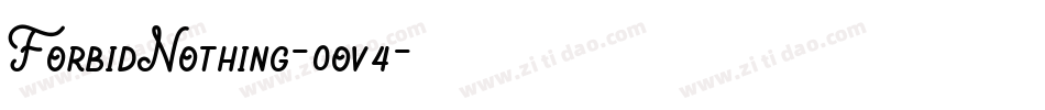 ForbidNothing-0ov4字体转换