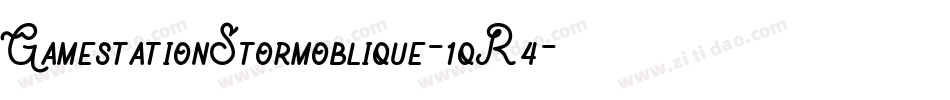 GamestationStormoblique-1qR4字体转换