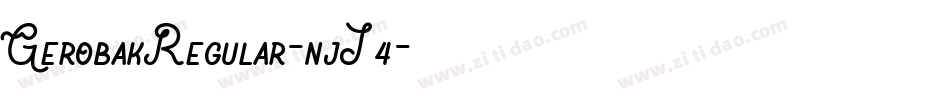 GerobakRegular-njJ4字体转换