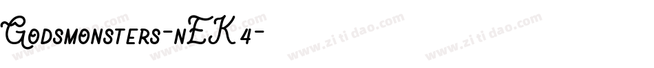 Godsmonsters-nEK4字体转换