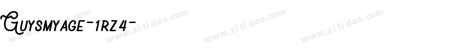 Guysmyage-1rz4字体转换