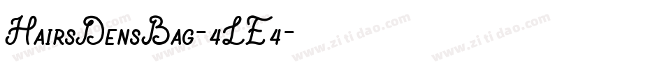 HairsDensBag-4LE4字体转换