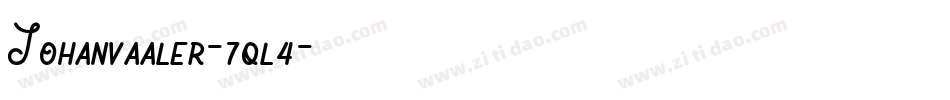 Johanvaaler-7ql4字体转换