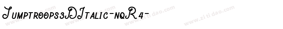 Jumptroops3DItalic-nqR4字体转换
