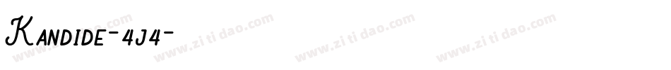 Kandide-4j4字体转换