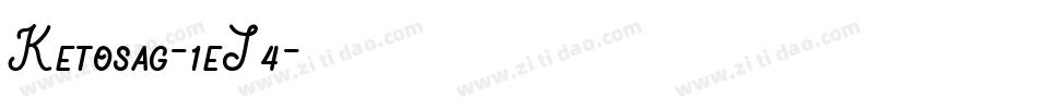 Ketosag-1eJ4字体转换