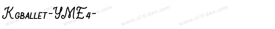 Kgballet-YME4字体转换