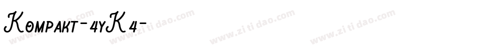 Kompakt-4yK4字体转换