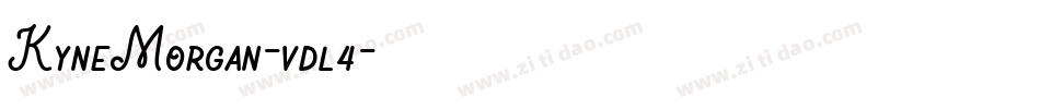 KyneMorgan-vdl4字体转换
