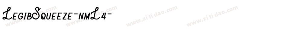 LegibSqueeze-nmL4字体转换