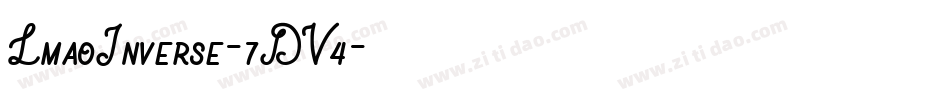 LmaoInverse-7DV4字体转换