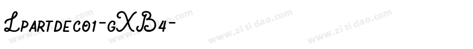 Lpartdeco1-gXB4字体转换