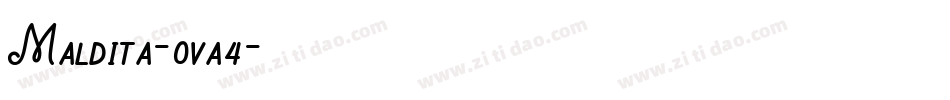 Maldita-0va4字体转换