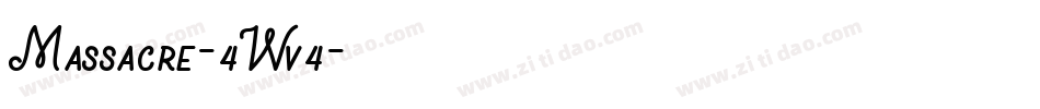 Massacre-4Wv4字体转换