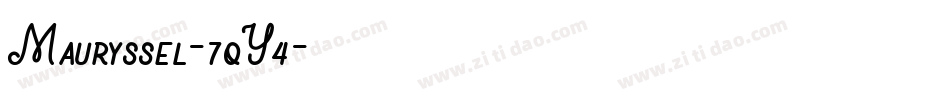 Mauryssel-7qY4字体转换