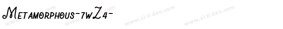 Metamorphous-7wZ4字体转换