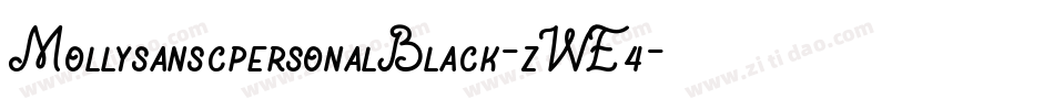 MollysanscpersonalBlack-zWE4字体转换