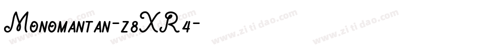 Monomantan-z8XR4字体转换