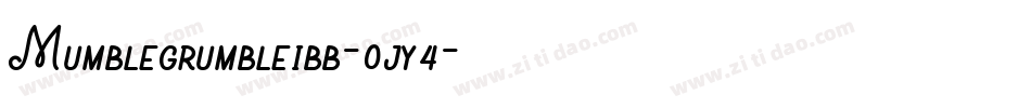 Mumblegrumbleibb-0jy4字体转换