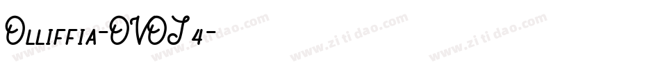 Olliffia-OVOJ4字体转换