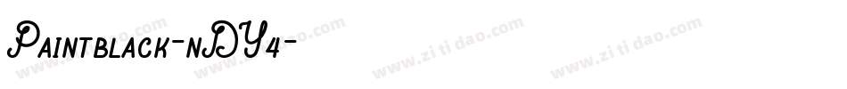 Paintblack-nDY4字体转换
