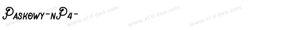 Paskowy-nP4字体转换