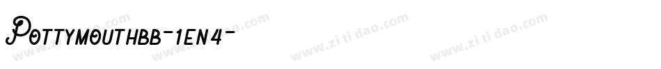 Pottymouthbb-1en4字体转换