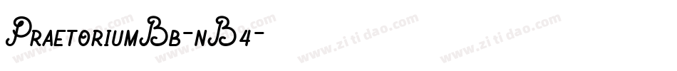 PraetoriumBb-nB4字体转换