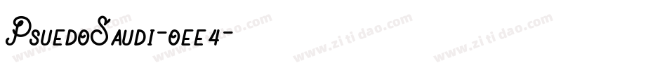 PsuedoSaudi-oee4字体转换