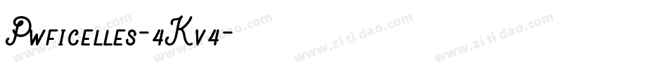 Pwficelles-4Kv4字体转换
