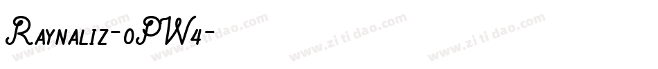 Raynaliz-0PW4字体转换