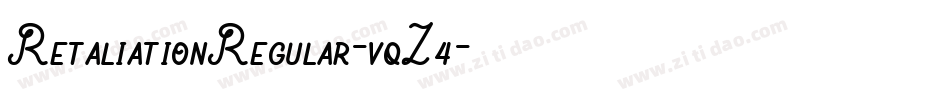 RetaliationRegular-vqZ4字体转换