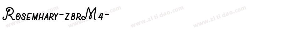 Rosemhary-z8rM4字体转换