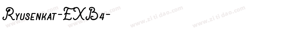 Ryusenkat-EXB4字体转换