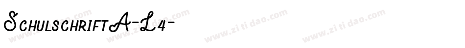 SchulschriftA-L4字体转换