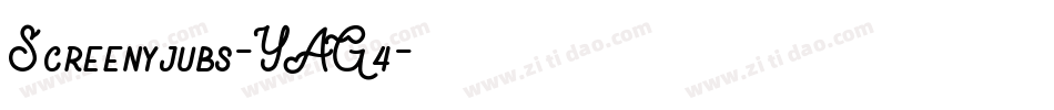 Screenyjubs-YAG4字体转换