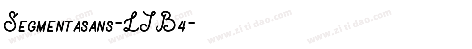 Segmentasans-LJB4字体转换